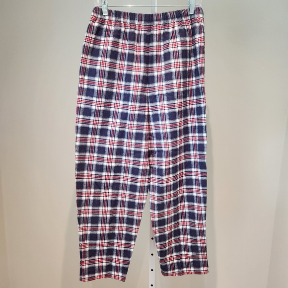 NWT Vermont Flannel Co Pajama Lounge Pants Plaid Red White Blue Small America - Picture 4 of 12